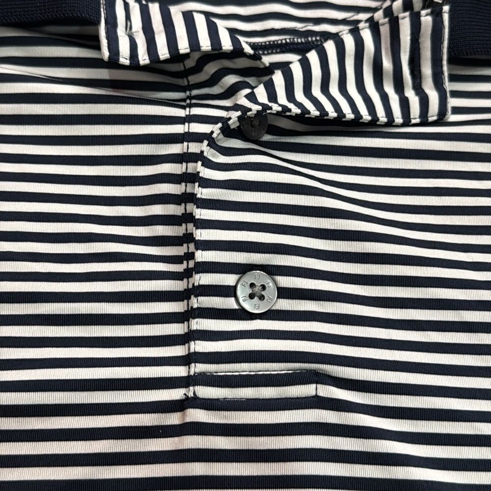 FootJoy FJ Men’s Golf Stretch Striped embroidered Logo Polo Shirt Size L - Picture 5 of 10